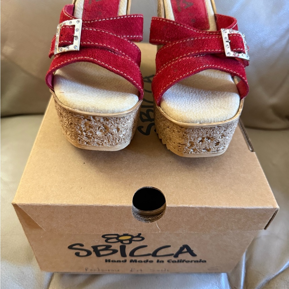Sbicca Crimson Cork Platform Sandals